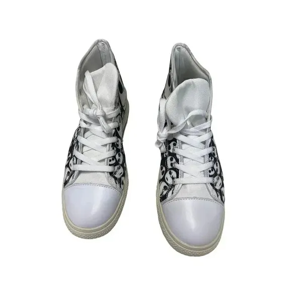 The Nightmare Before Christmas Canvas Shoes NWT Tim Burton Printed High Top S 10