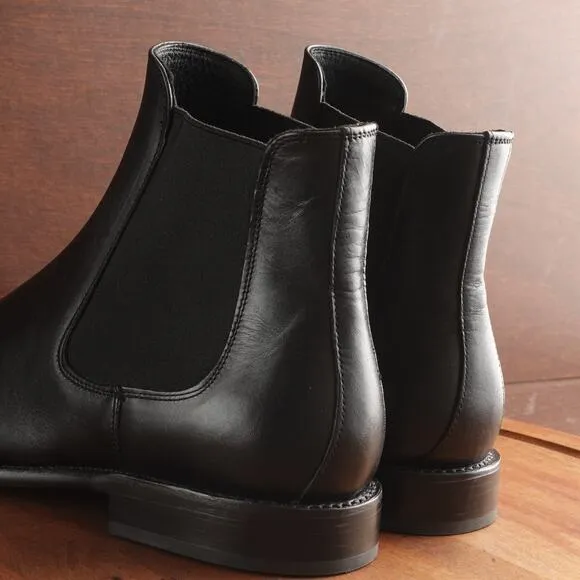 Thursday Boot Company Mens Size 11 Black Cavalier Leather Chelsea Pull On Ankle