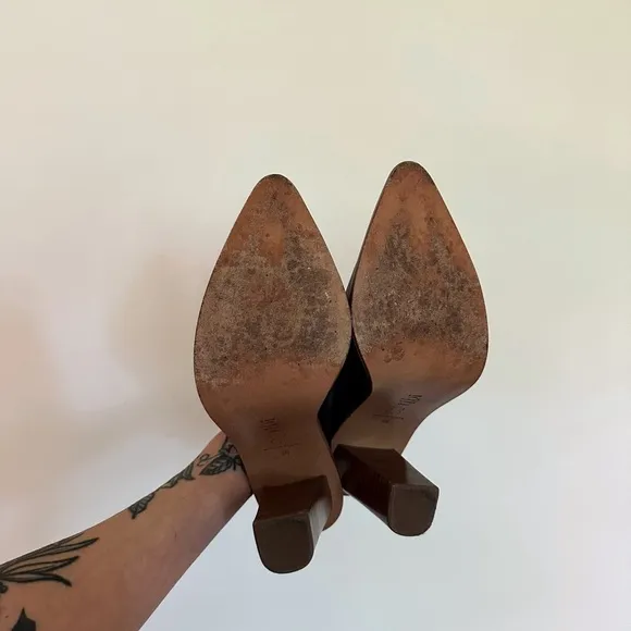 TIBI x Revolve Elegant Black Leather Mules