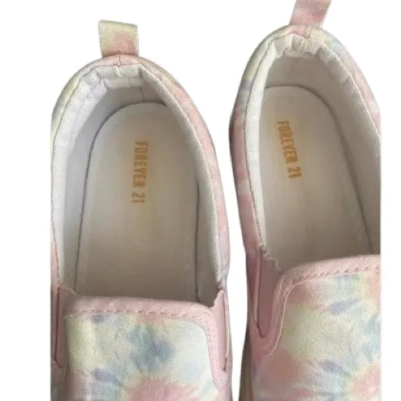 Tie Dye Canvas Slip On Shoes Forever 21