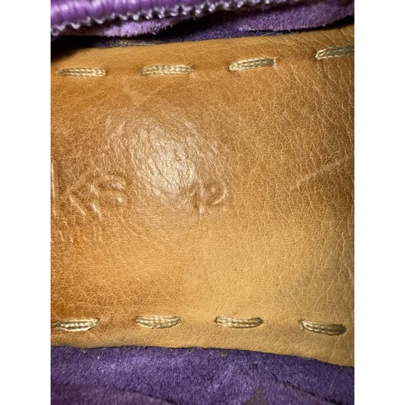 Tieks By Gavrieli Size 12 Purple Flats Classic Soft Full Grain Leather non Skid