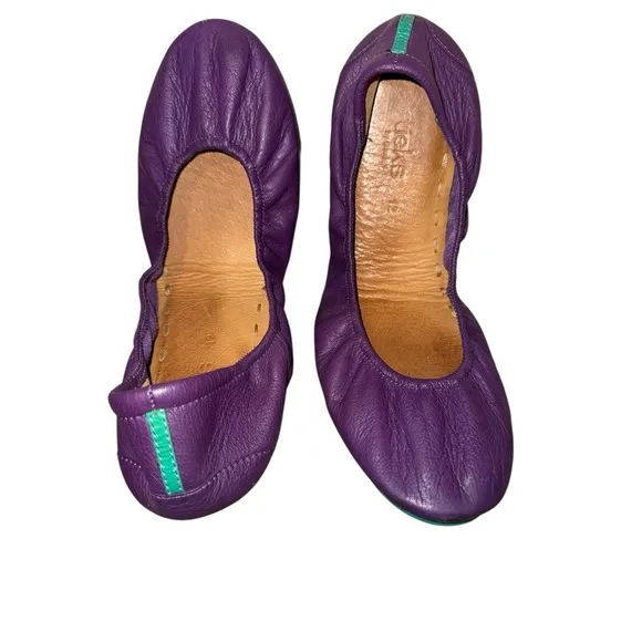 Tieks By Gavrieli Size 12 Purple Flats Classic Soft Full Grain Leather non Skid