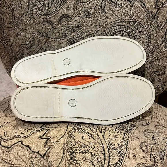 Timberland Boat Deck Shoes orange suede Mens Size 10.5
