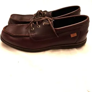 Timberland Brown leather boat shoes loafers with Ortholite SZ 10 NWOT
