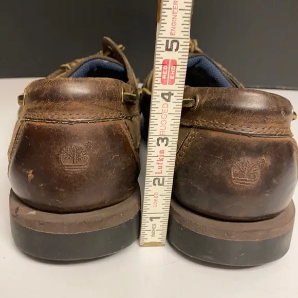 TIMBERLAND Brown Leather Loafer Classic Boat Shoes