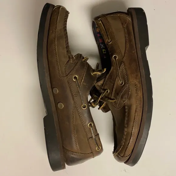 TIMBERLAND Brown Leather Loafer Classic Boat Shoes