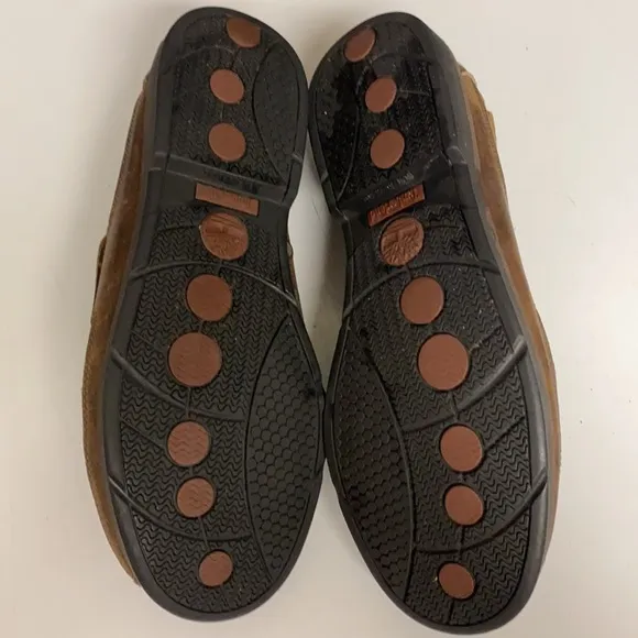 TIMBERLAND Brown Leather Loafer Classic Boat Shoes