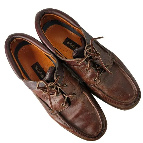 Timberland Classic Heritage 3 Eye Lug Size 11.5 Brown Casual Boat Shoes