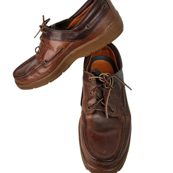Timberland Classic Heritage 3 Eye Lug Size 11.5 Brown Casual Boat Shoes