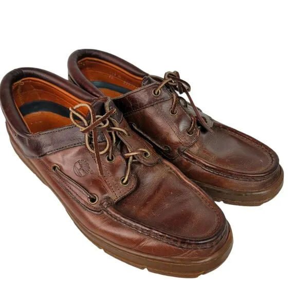 Timberland Classic Heritage 3 Eye Lug Size 11.5 Brown Casual Boat Shoes