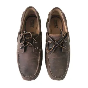 Timberland Mens 74017 Annapolis 2 Eye Premium Full Grain Leather Boat Shoes 8.5M