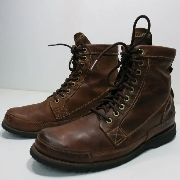 Timberland Oil Tanned Soft Toe Leather Boots Shoes Men's Footwear Sz 8.5 M