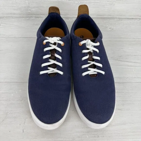Timberland Sneakers Mens 10 Navy Truecloud Earthkeepers Canvas Trainers Shoes