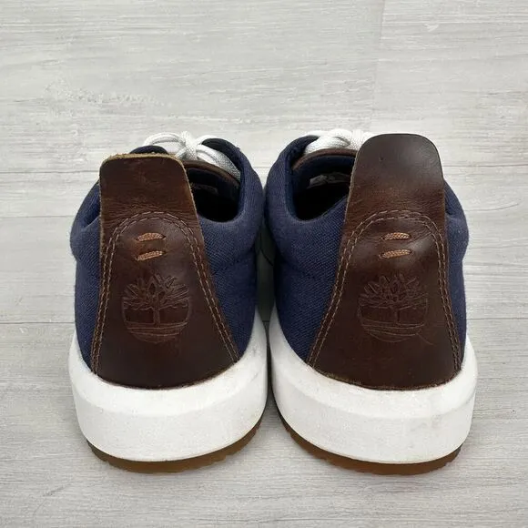 Timberland Sneakers Mens 10 Navy Truecloud Earthkeepers Canvas Trainers Shoes