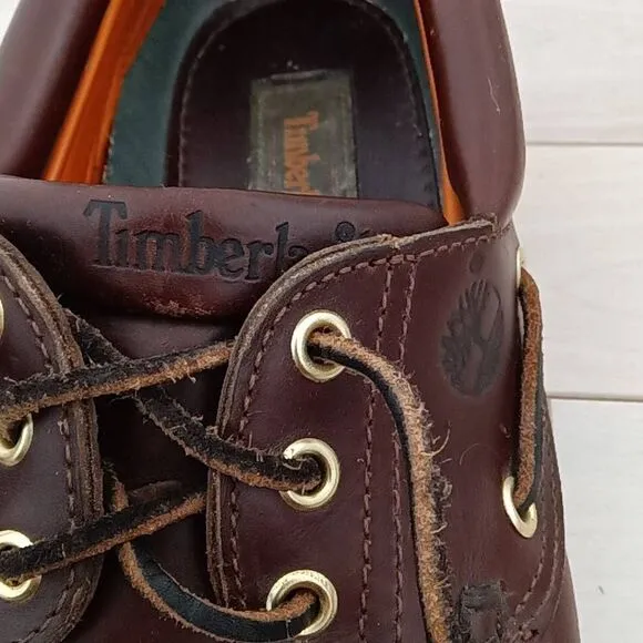 Timberland Women's Authentics 3-eye Classic Boat Shoes in Brown Size 36