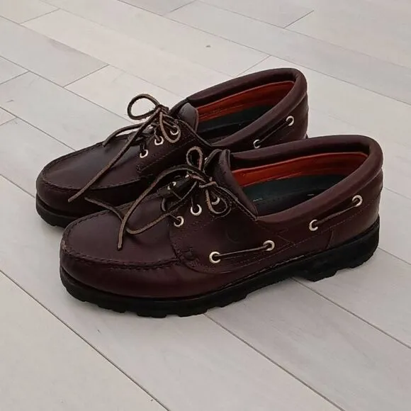 Timberland Women's Authentics 3-eye Classic Boat Shoes in Brown Size 36