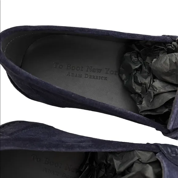 To Boot New York Adam Derrick Blue suede leather loafers shoes size US 11