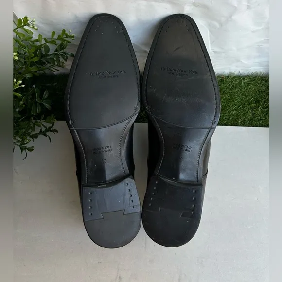 To Boot New York men leather shoes black size 10 gently used made in 🇮🇹 Italy
