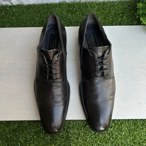 To Boot New York men leather shoes black size 10 gently used made in 🇮🇹 Italy