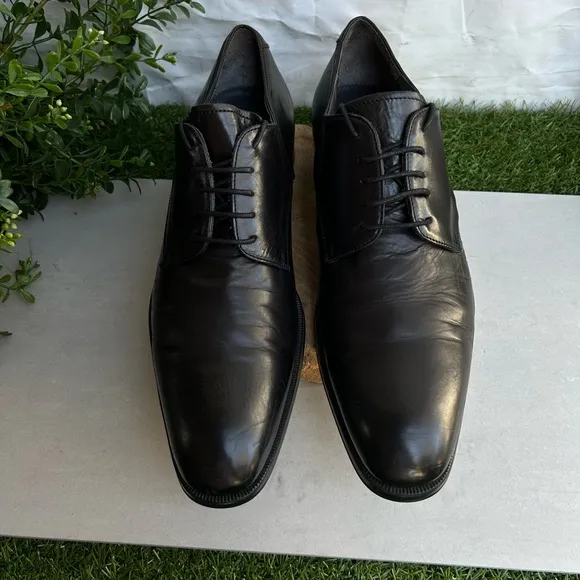 To Boot New York men leather shoes black size 10 gently used made in 🇮🇹 Italy