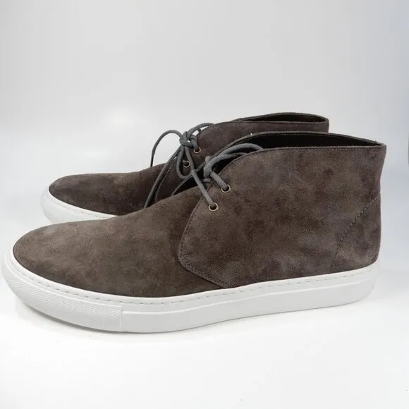 TO BOOT NEW YORK Woodrow Sneaker Chukka Boots Size 7 Anthracite Suede NEW $350