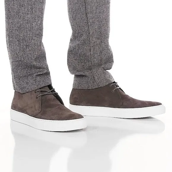 TO BOOT NEW YORK Woodrow Sneaker Chukka Boots Size 7 Anthracite Suede NEW $350