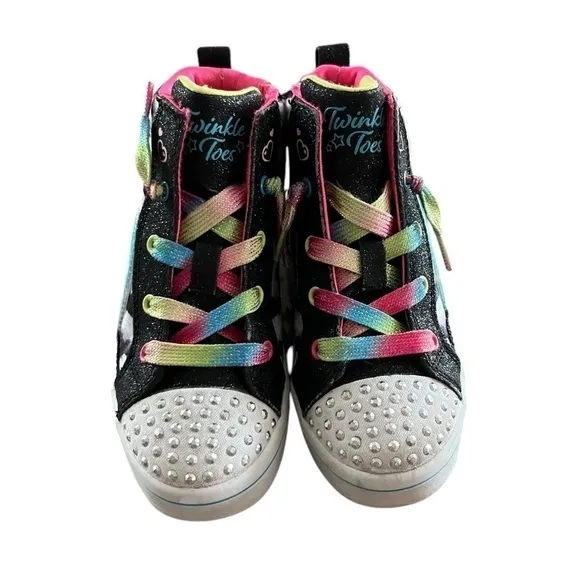Toddler Girls Sketchers Twinkle Toes Light up Shoes- Size 10