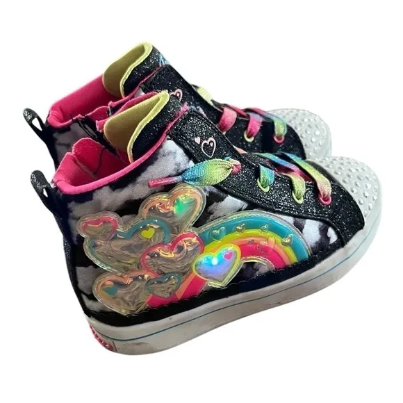 Toddler Girls Sketchers Twinkle Toes Light up Shoes- Size 10