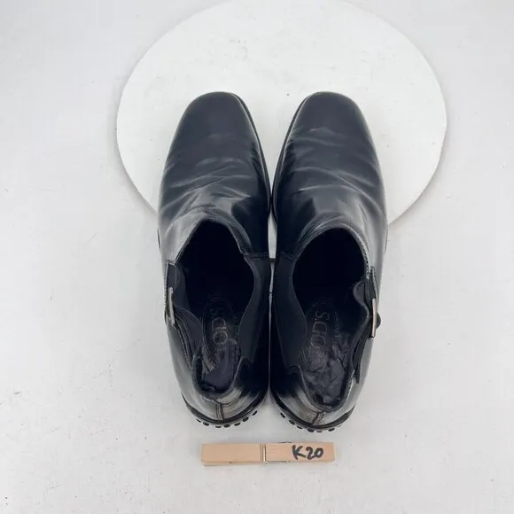 Tods Men Size UK 8 US 9 Black Leather Side Elastic Buckle Ankle Slip On boot