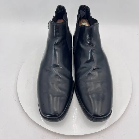 Tods Men Size UK 8 US 9 Black Leather Side Elastic Buckle Ankle Slip On boot