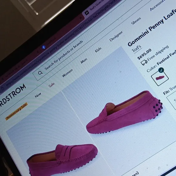 TOD'S new!!..SUEDE GOMMINI PENNY LOAFER..SIZE 39.5