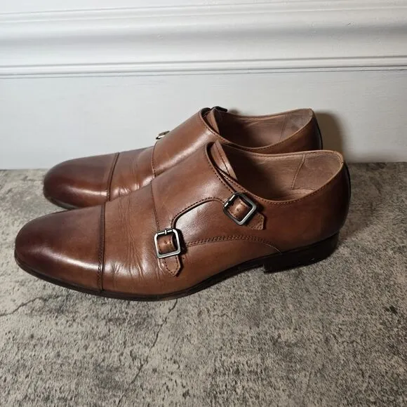 Toecap Combatant Gentleman Brown Shoes Monk Strap Loafers Business Formal Dress