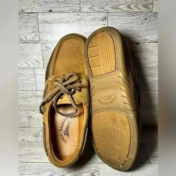 Tommy Bahama Nubuck Leather Boat Deck Shoes Mens Sz 7M
