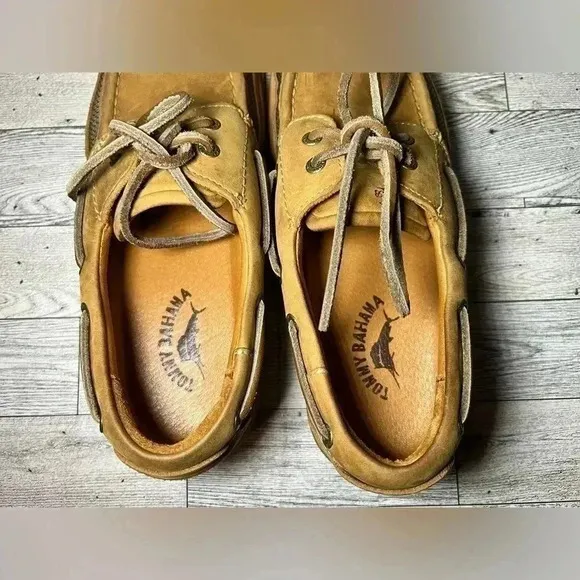 Tommy Bahama Nubuck Leather Boat Deck Shoes Mens Sz 7M
