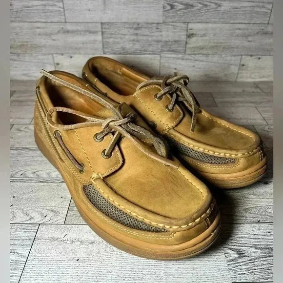 Tommy Bahama Nubuck Leather Boat Deck Shoes Mens Sz 7M