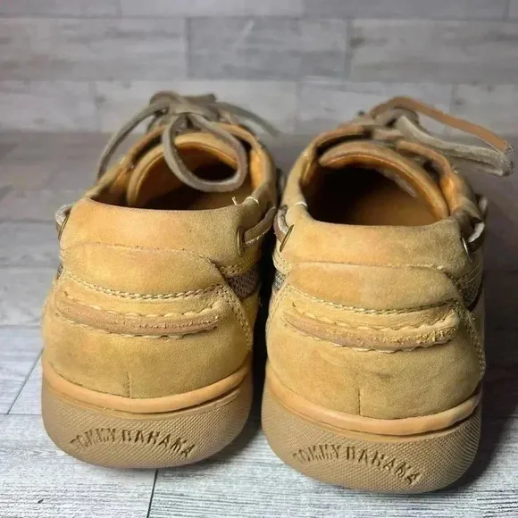 Tommy Bahama Nubuck Leather Boat Deck Shoes Mens Sz 7M