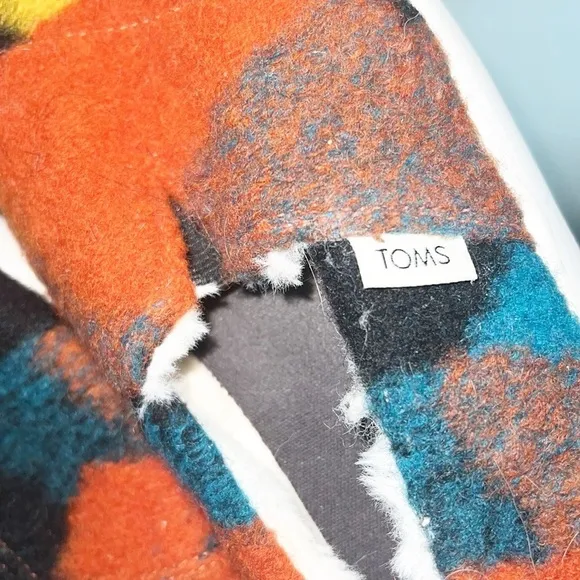 Toms Alpargata Mallow Faux Fur Colorful Fiesta Casual Slip On Shoes