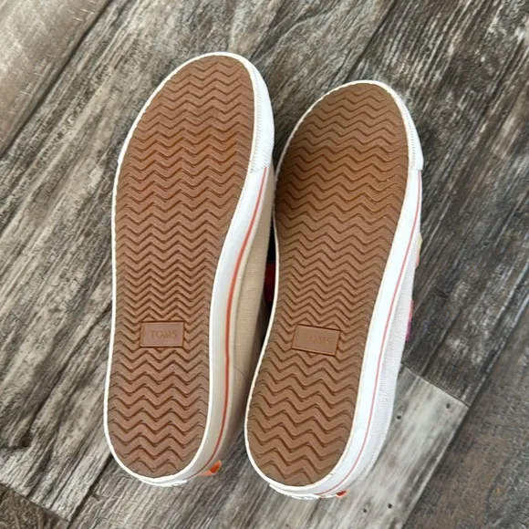 TOMS Girls' Horizon Canvas Youth Doheny Sneakers, Natural, Size Y 5