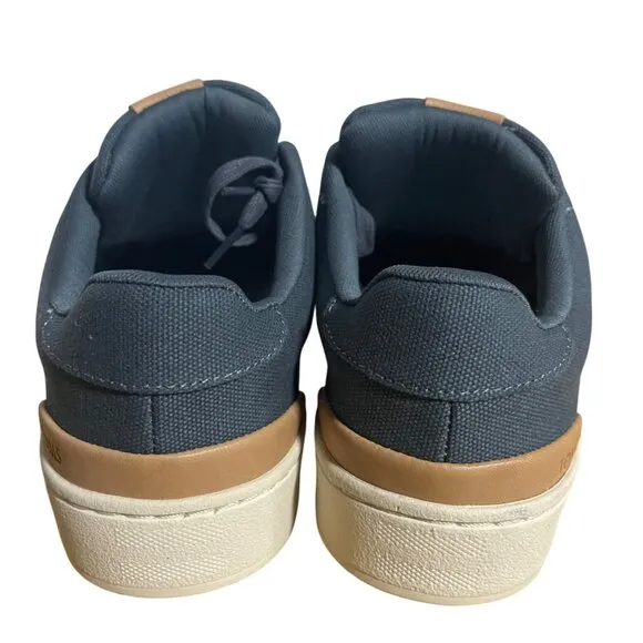 TOMS TRVL Lite 2.0 Navy Blue Canvas Shoes Mens Size 9.5