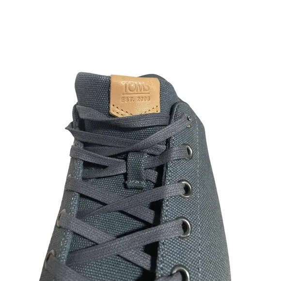 TOMS TRVL Lite 2.0 Navy Blue Canvas Shoes Mens Size 9.5