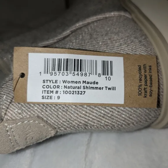 Toms Women's Light Tan Maude Booties Size 9
