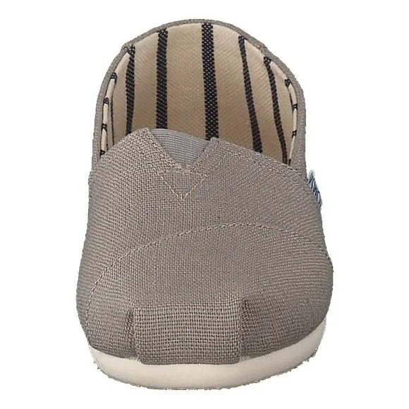 TOMS WOMEN'S SEASONAL CLASSIC ALPARGATA MORNING DOVE HERITAGE CANVAS 8.5 M