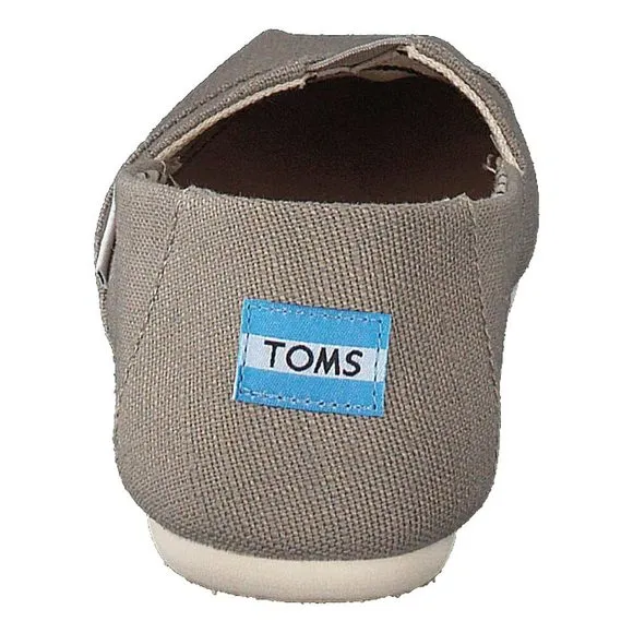 TOMS WOMEN'S SEASONAL CLASSIC ALPARGATA MORNING DOVE HERITAGE CANVAS 8.5 M