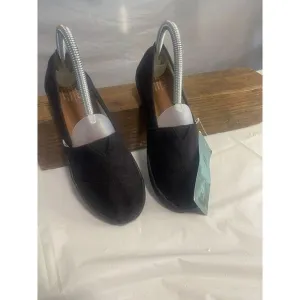 Toms  Youth Classic Alpargata Cupsole Black Heritage Canvas Shoes-Size 2.5-NWT‎