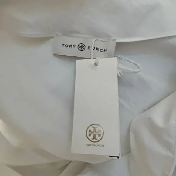 TORY BURCH Colorblock One Shoulder Dress Smocked Elastic Waist Pockets NWT Sz 0