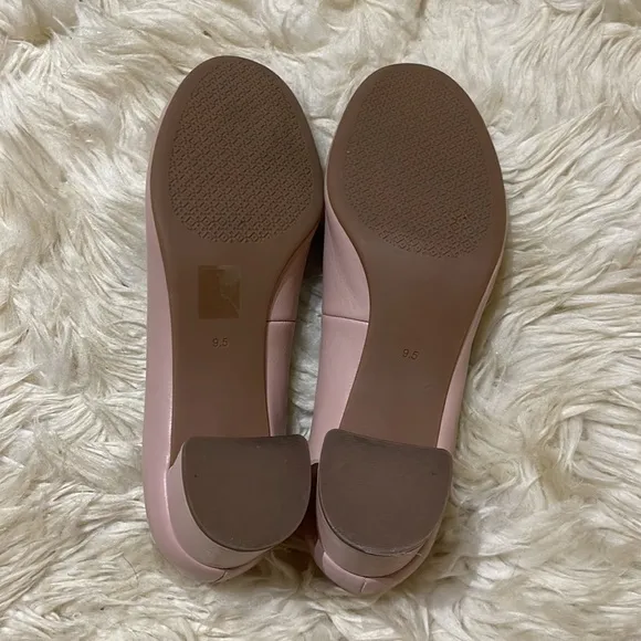 Tory Burch Pink Leather Block Heel 9.5