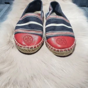 Tory Burch Womens Poppy espadrille-canvas shoes