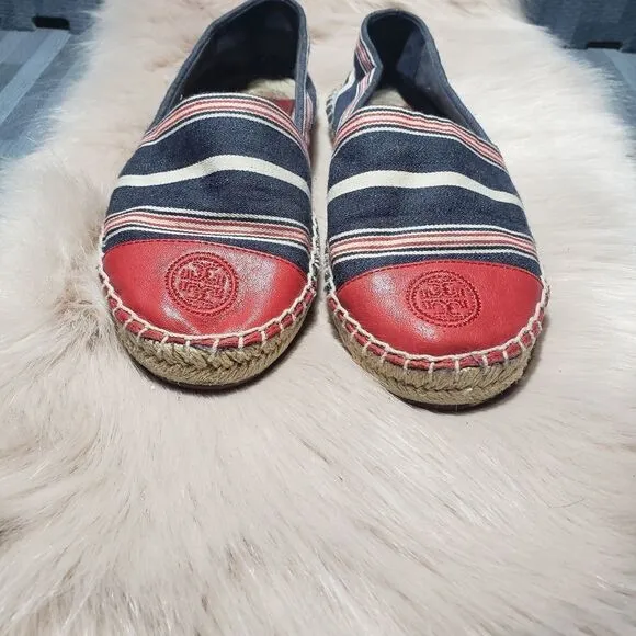 Tory Burch Womens Poppy espadrille-canvas shoes