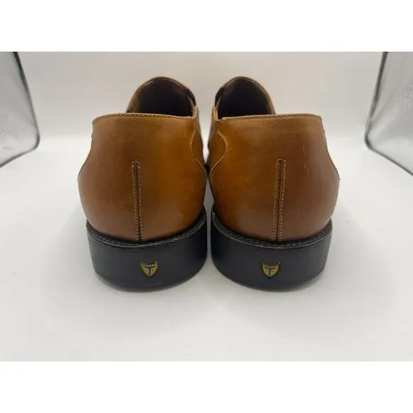 TOSCHI Men's Loafers‎ Dress Shoes Size 11 Tan Brown Leather ITALY Cis Equipped