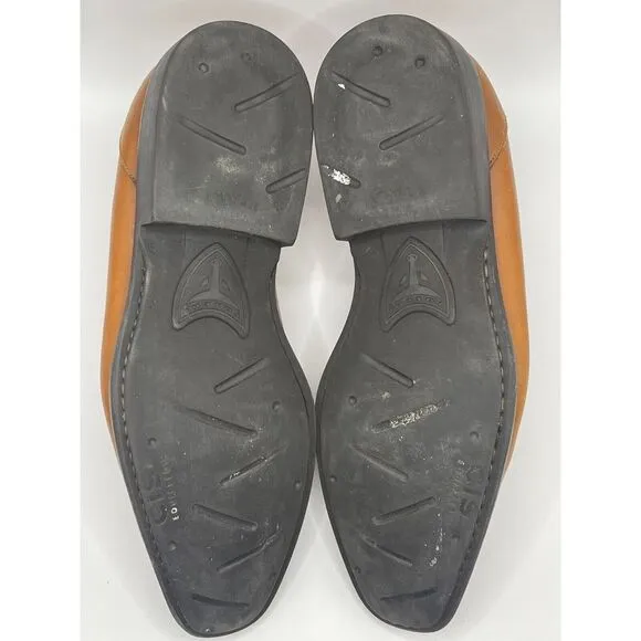 TOSCHI Men's Loafers‎ Dress Shoes Size 11 Tan Brown Leather ITALY Cis Equipped